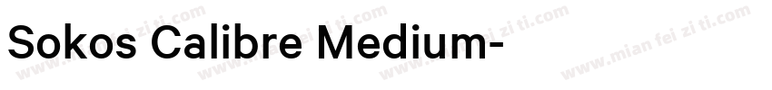 Sokos Calibre Medium字体转换